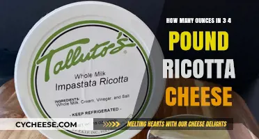 Converting 3/4 Pound Ricotta Cheese to Ounces: A Simple Guide