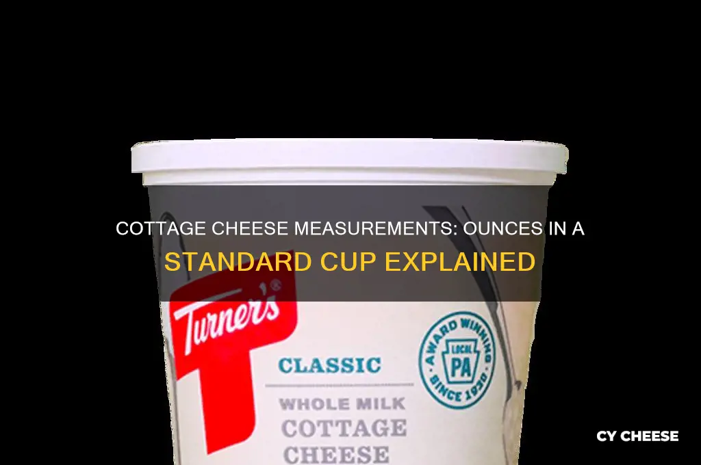 how many ounces in a cup of cottage cheese