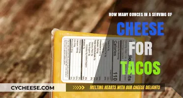 Cheese Serving Guide for Tasty Tacos