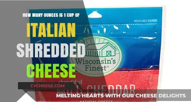 Measuring Italian Shredded Cheese: How Many Ounces Per Cup?