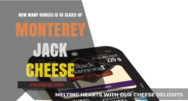 Monterey Jack Cheese Measurement: Ounces in 16 Slices Revealed