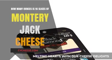 Monterey Jack Cheese Measurement: Ounces in 16 Slices Explained
