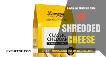 Converting 250g Shredded Cheese to Ounces: A Simple Guide