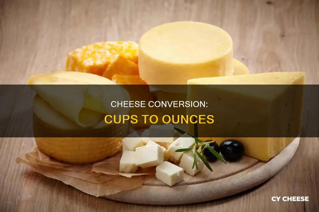 how many ounces is 4 cups of cheese