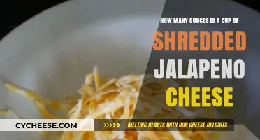 Shredded Jalapeno Cheese: How Many Ounces in a Cup?