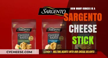 Sargento Cheese Stick Serving Size: Ounces and Nutrition Facts Revealed