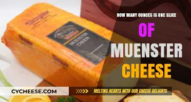 Muenster Cheese Slice Weight: Ounces per Serving Explained
