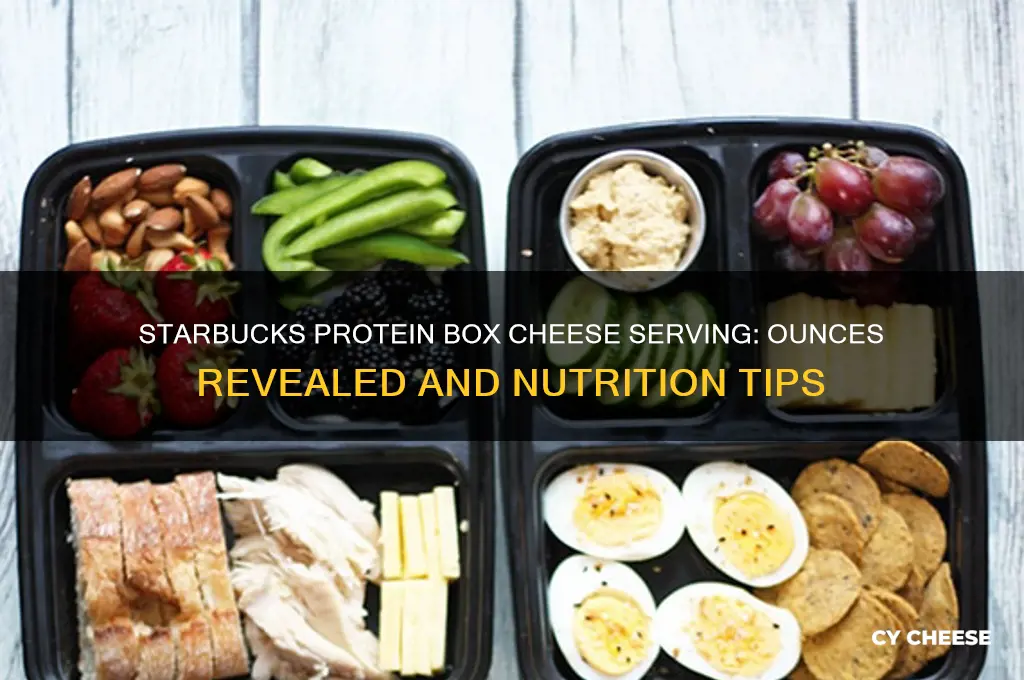 how many ounces of cheese in starbucks protein box