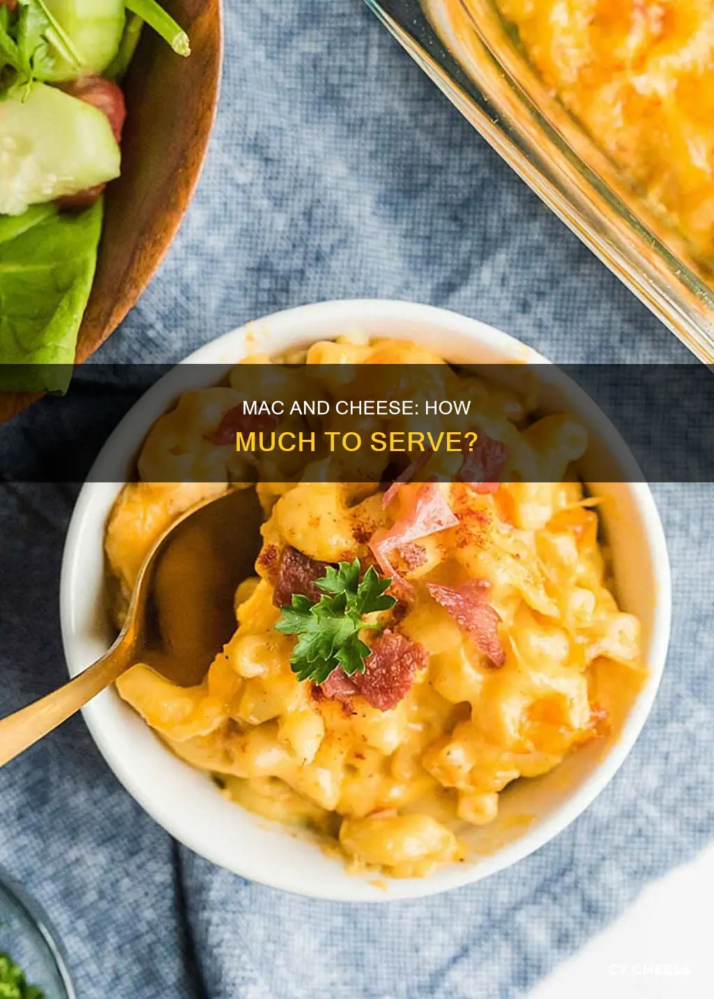 how many ounces of macaroni and cheese per person