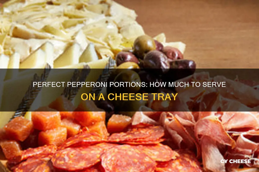 how many ounces of pepperoni for a cheese tray