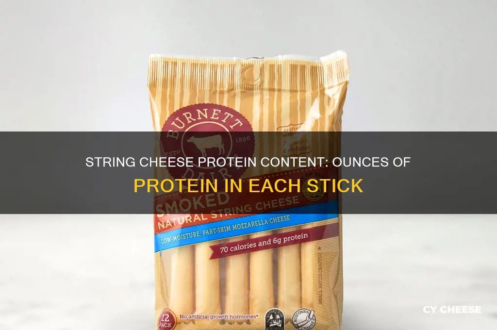how many ounces of protein are in string cheese