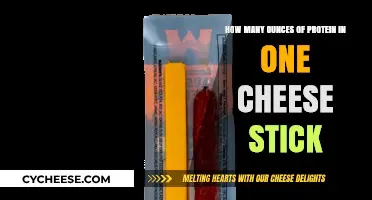 Cheese Stick Protein Content: Unveiling Ounces of Nutrition in One Stick
