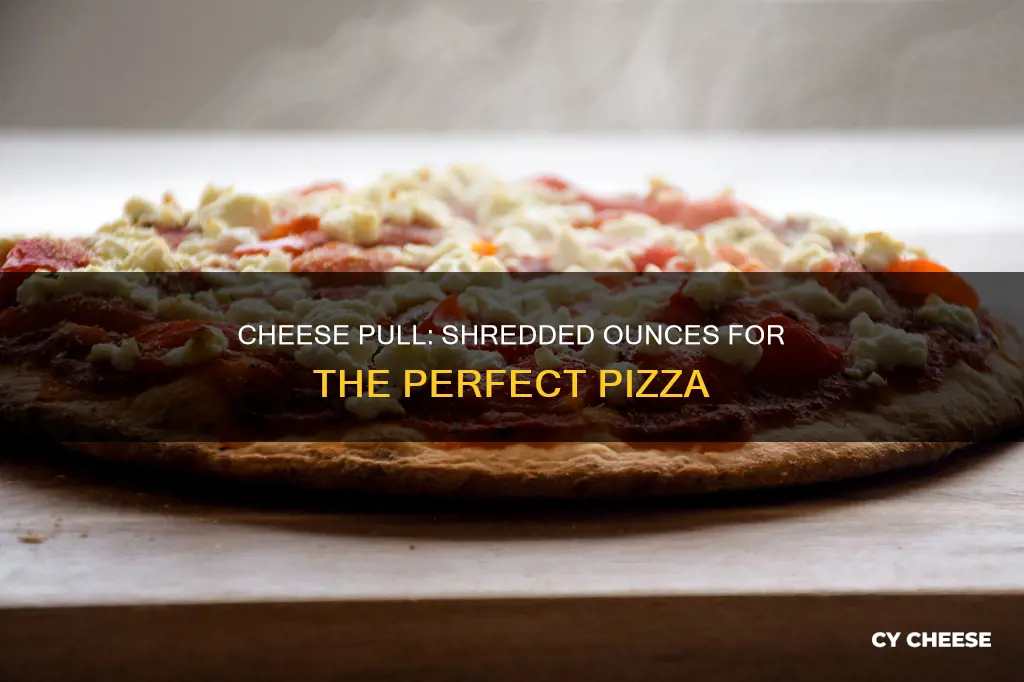 how many ounces of shredded cheese in pizza