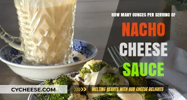 Delicious, Cheesy Sauce: Perfect Nacho Cheese Portion Sizes
