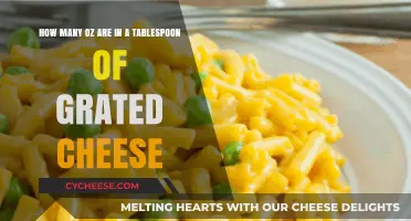 Measuring Grated Cheese: How Many Ounces in a Tablespoon?