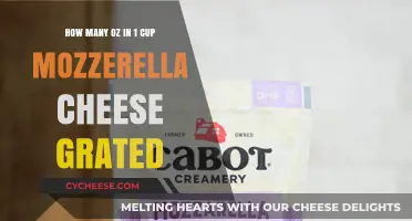 Grated Mozzarella: How Many Ounces Per Cup?