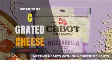 Converting Grated Cheese: How Many Ounces in 2 Cups?