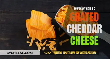 Grated Cheddar Cheese: Oz to Cups Conversion Guide