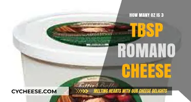 Converting Romano Cheese: 3 Tablespoons to Ounces Explained
