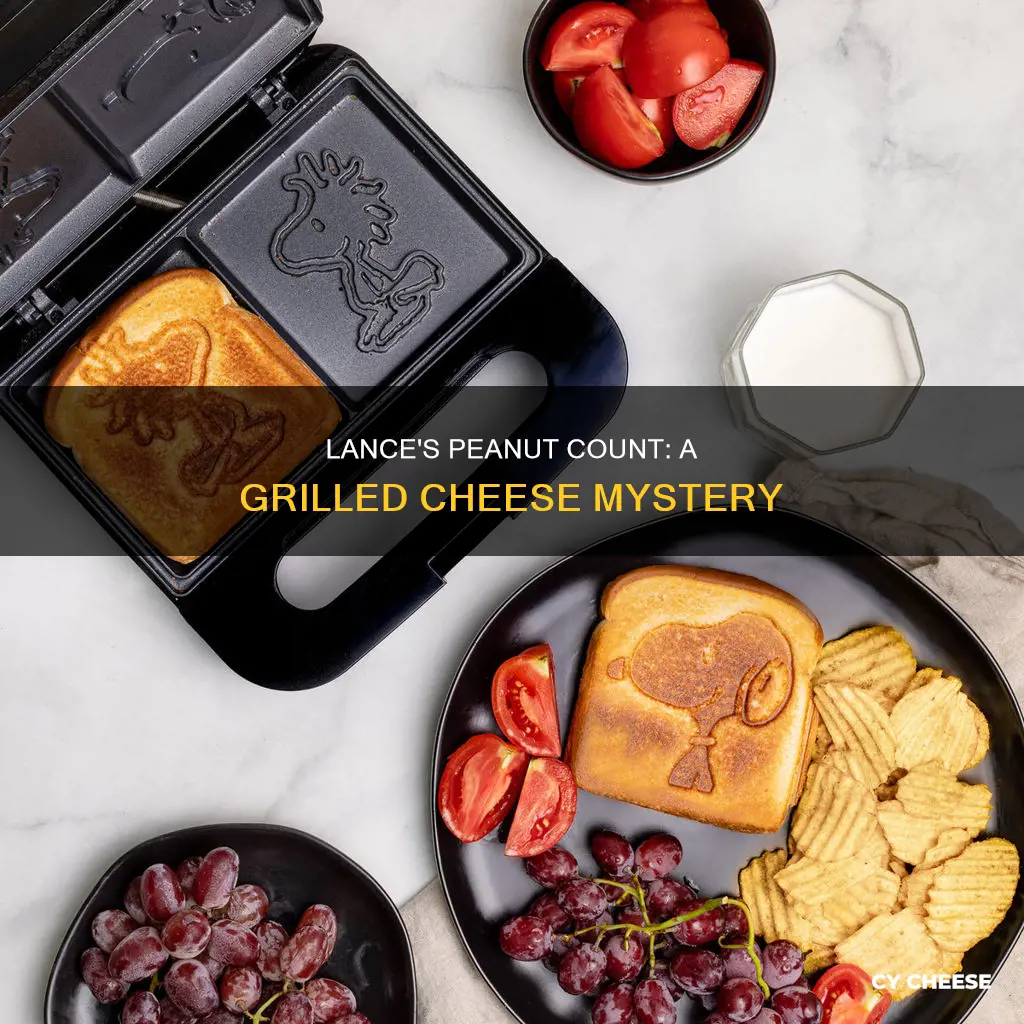 how many peanuts are actually in lance grilled cheese crackers