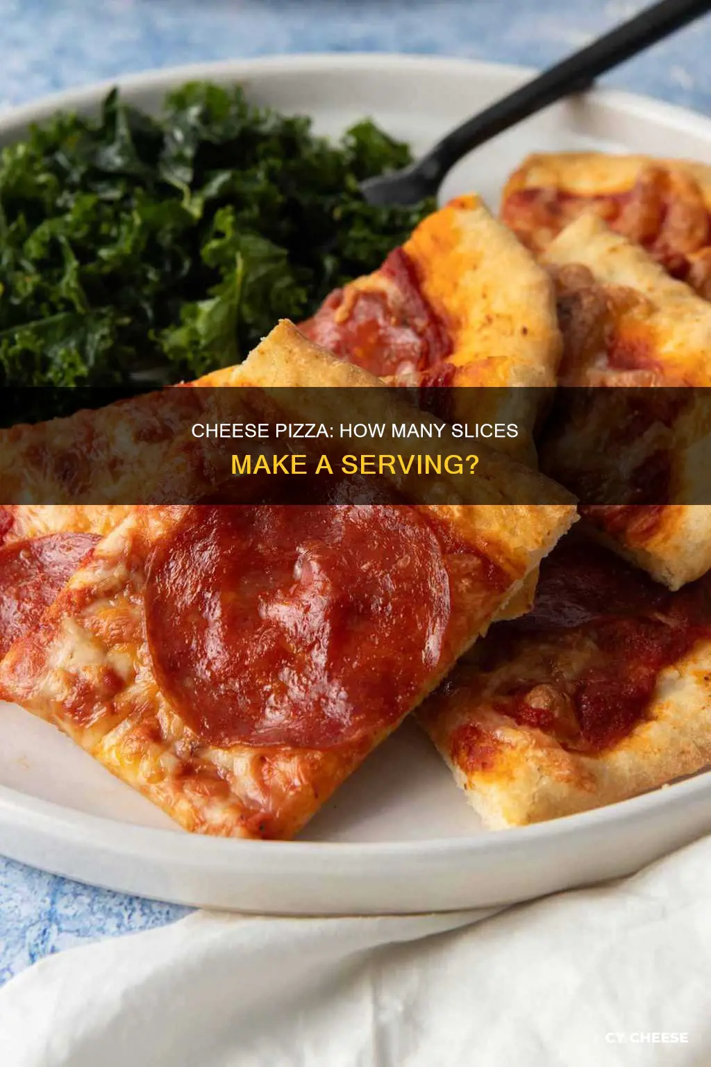 how many peices of cheese pizza are 1 serving