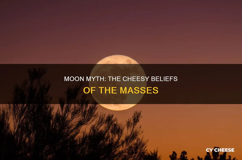 how many people believe the moon is made of cheese