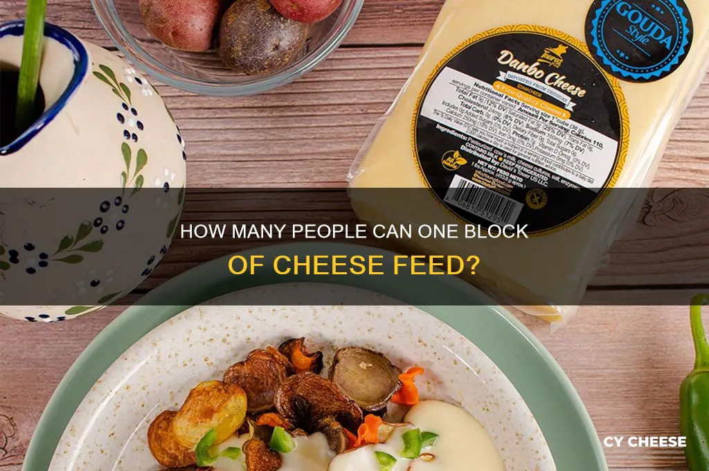 how many people does one block of cheese feed