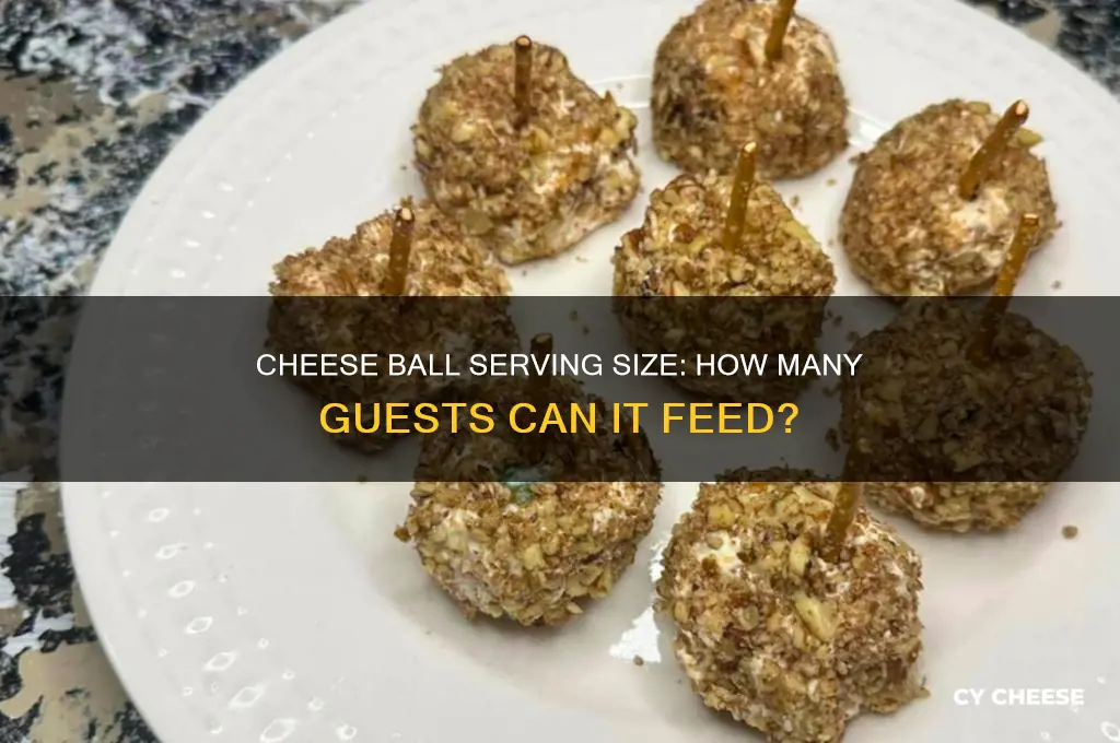 how many people will a cheese ball feed