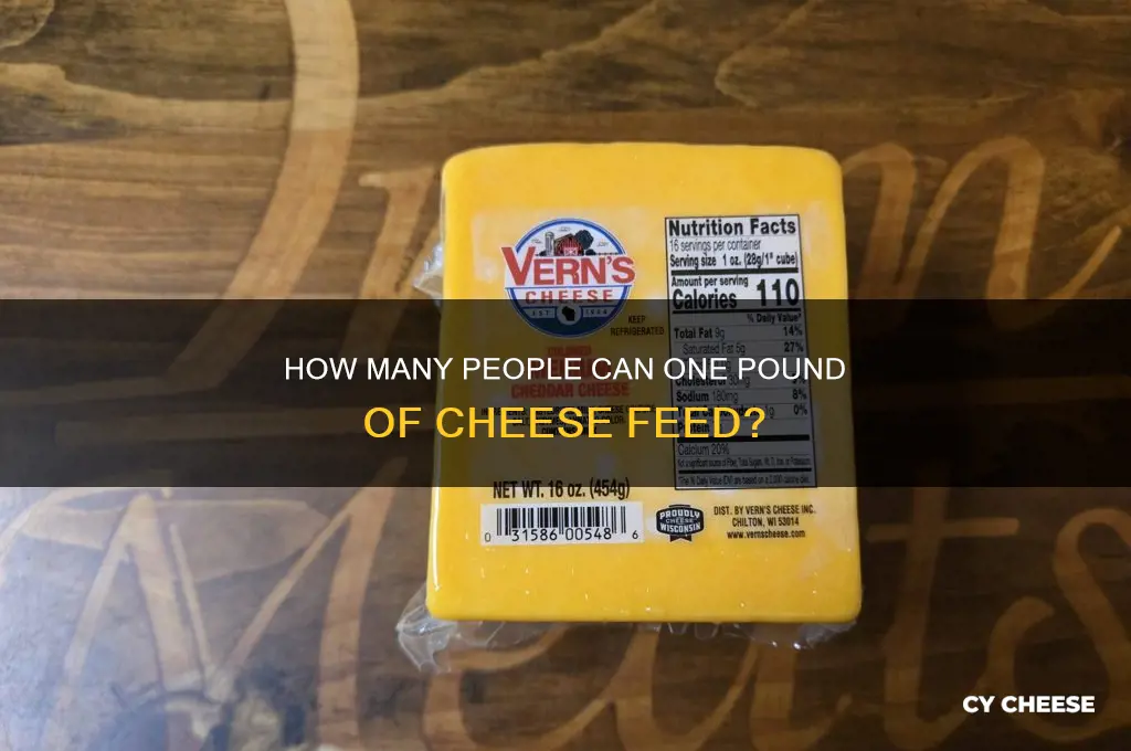 how many people will one pound of cheese feed