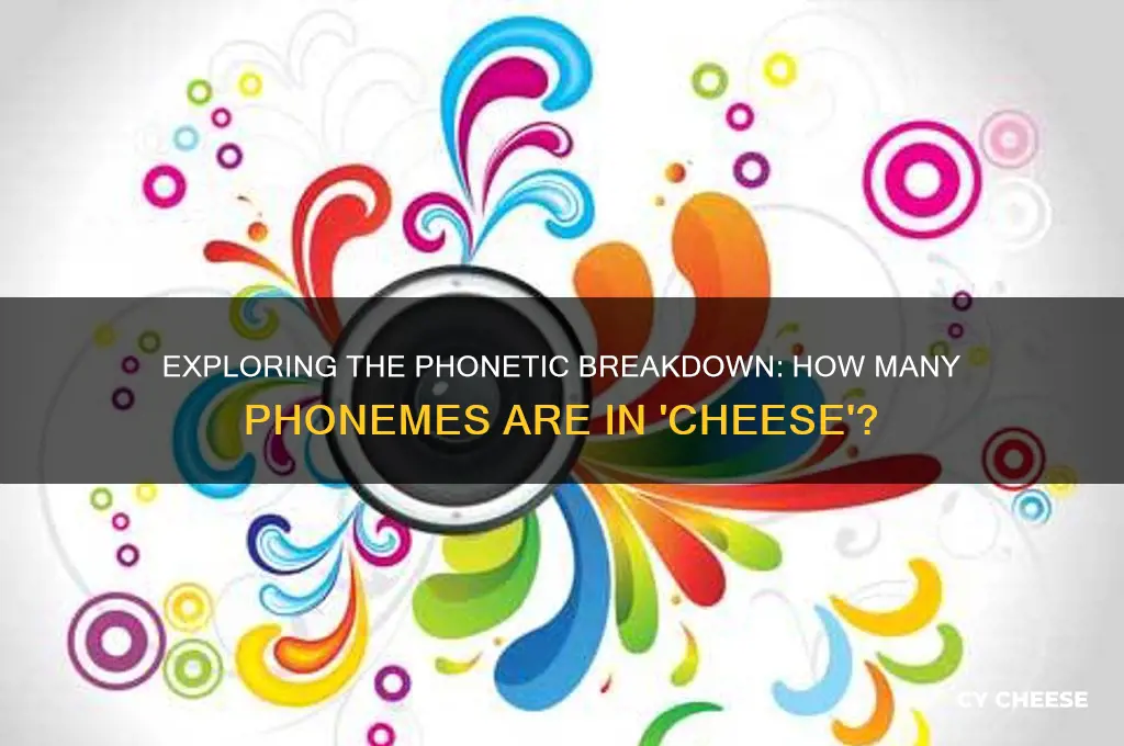 how many phonemes are in the word cheese