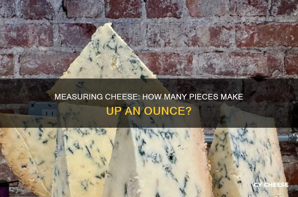 how many pieces of cheese is an ounce