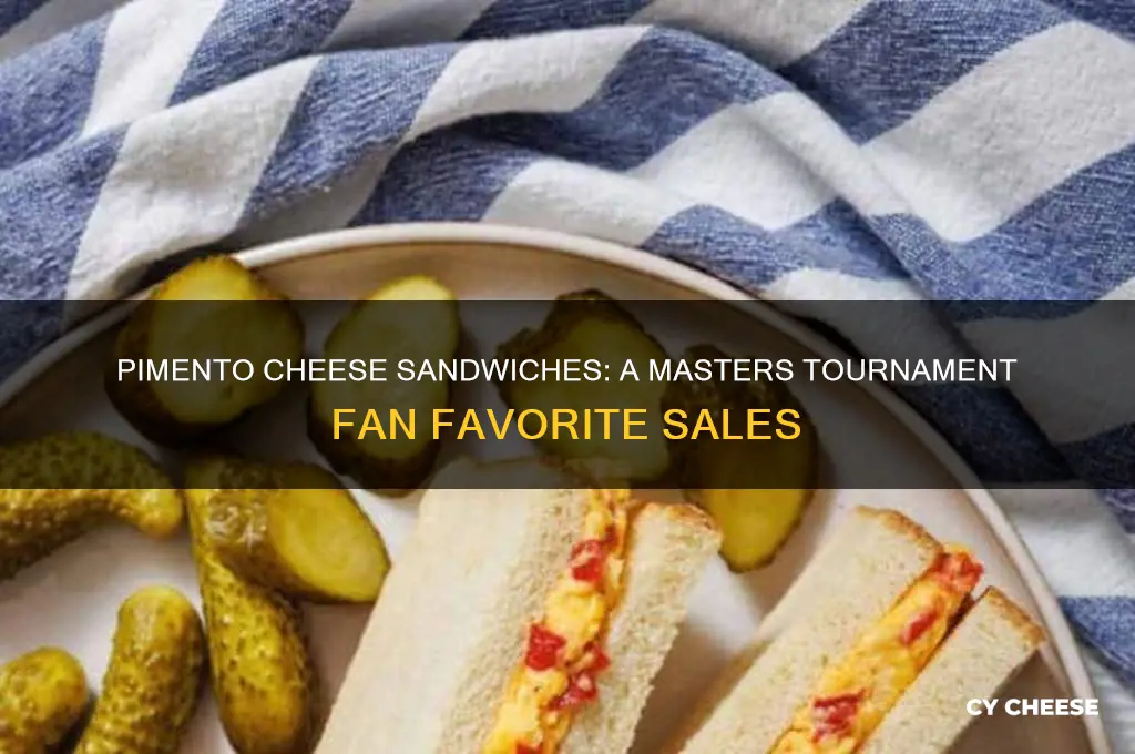 how many pimento cheese sandwiches are sold at the masters