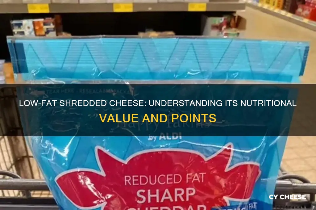 how many points is a low fat shredded cheese