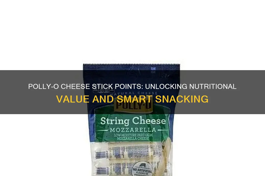 how many points is a polly o cheese stick