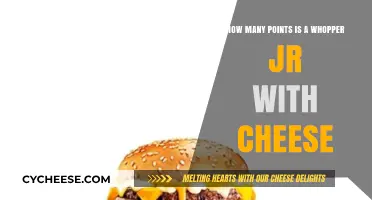 Whopper Jr. with Cheese: Uncovering Its Weight Watchers Points Value