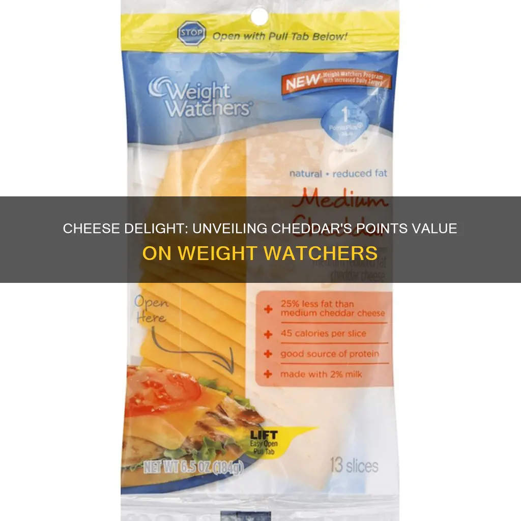 how many points is cheddar cheese on weight watchers