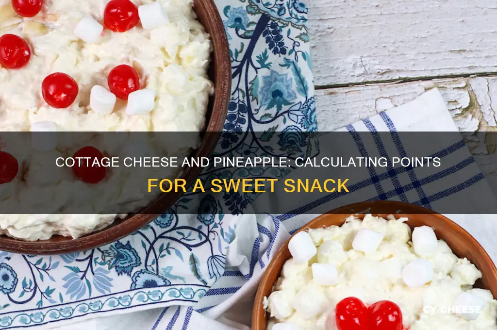 how many points is cottage cheese with pineapple