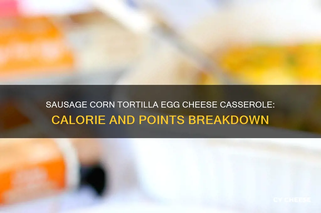 how many points would sausage corn tortilla eggs cheese casserole