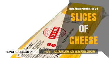 Calculating Cheese Weight: How Many Pounds for 24 Slices?