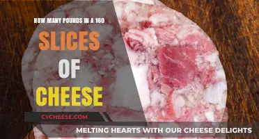 Calculating Cheese Weight: Pounds in 160 Slices Explained