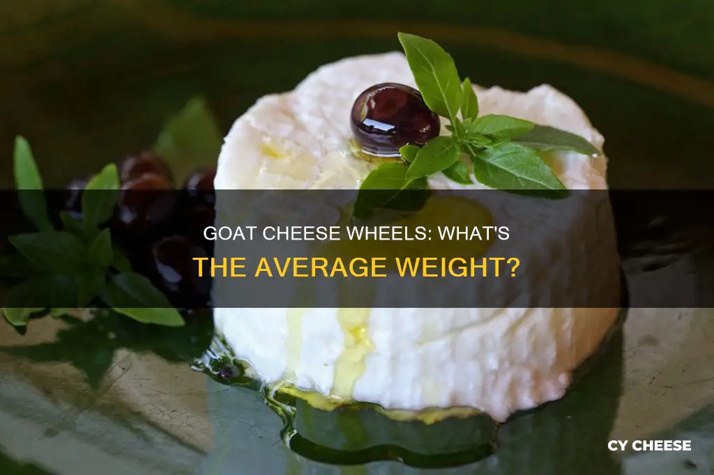 how many pounds is the average goat cheese wheel