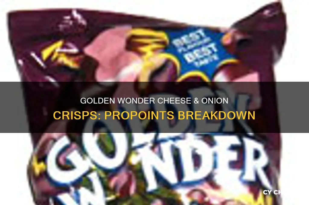 how many propoints in golden wonder cheese and onion crisps