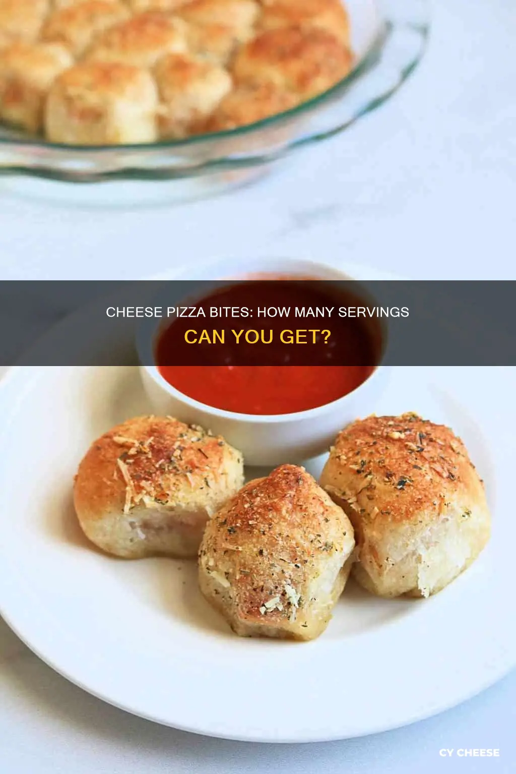 how many serving in cheese pizza bites