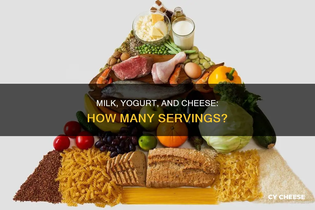 how many servings from the milk yogurt and cheese group