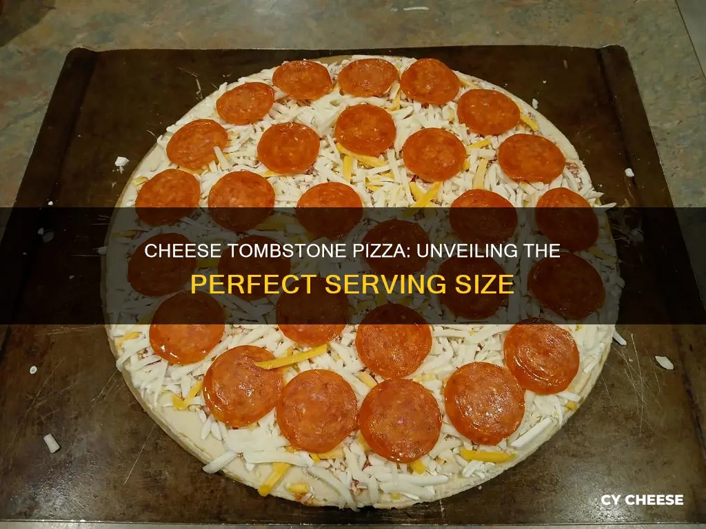 how many servings in a cheese tombstone pizza