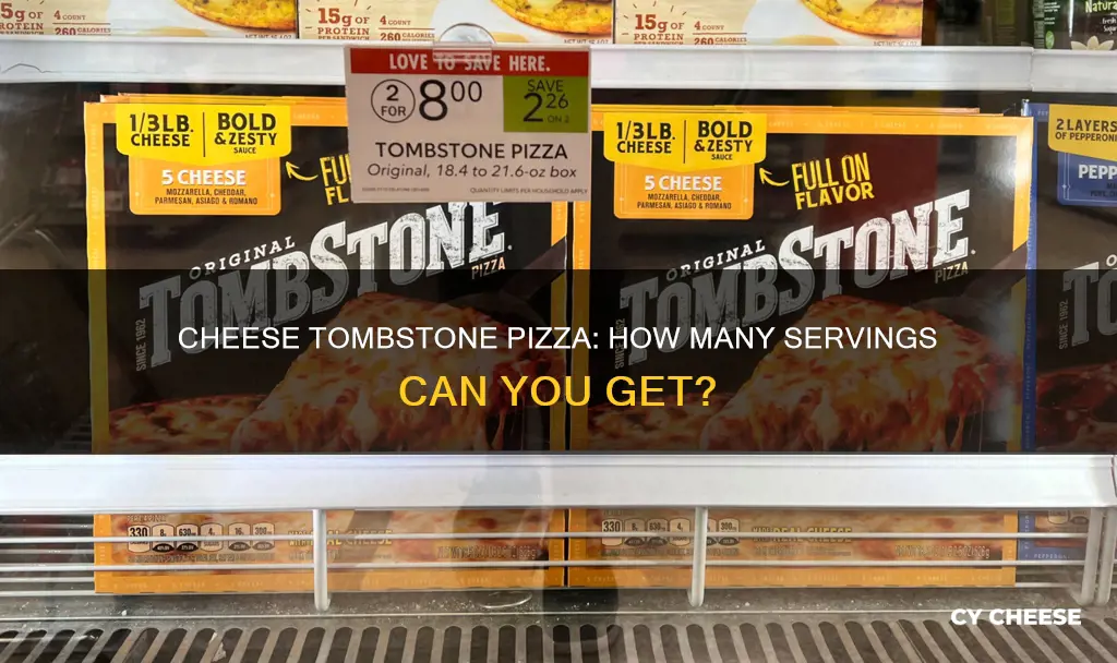 how many servings in a cheese tombstone pizza