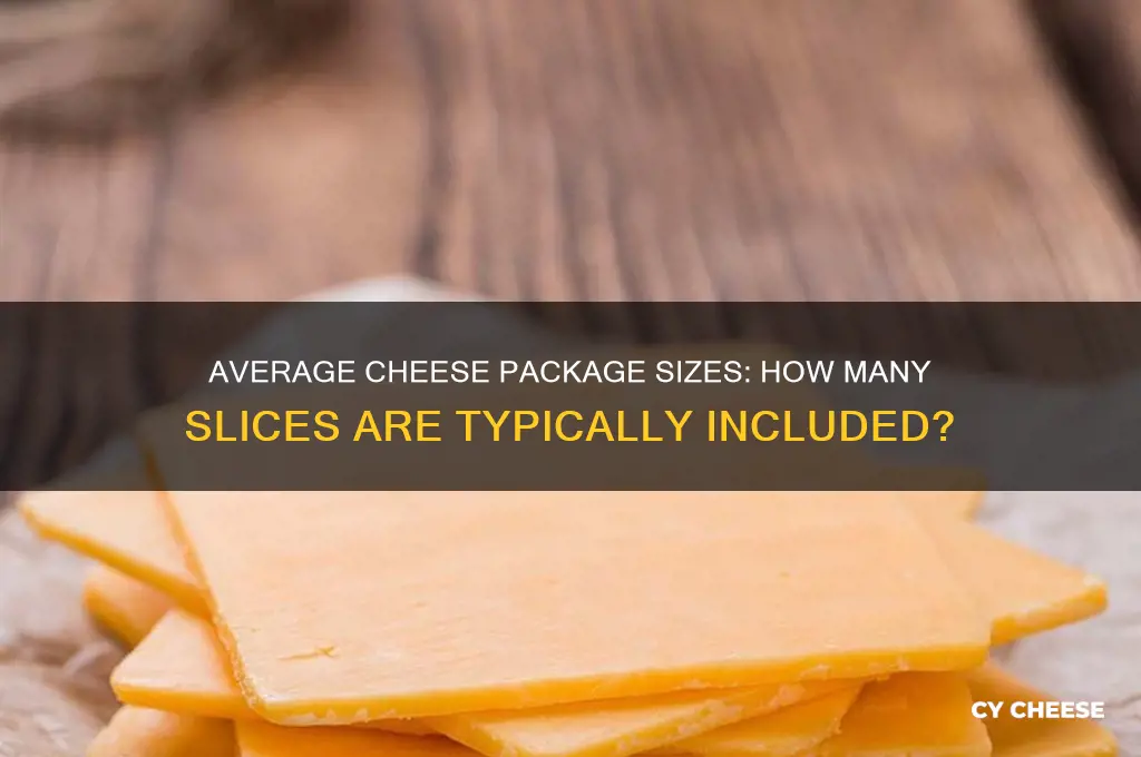 how many slices are in a average package of cheese