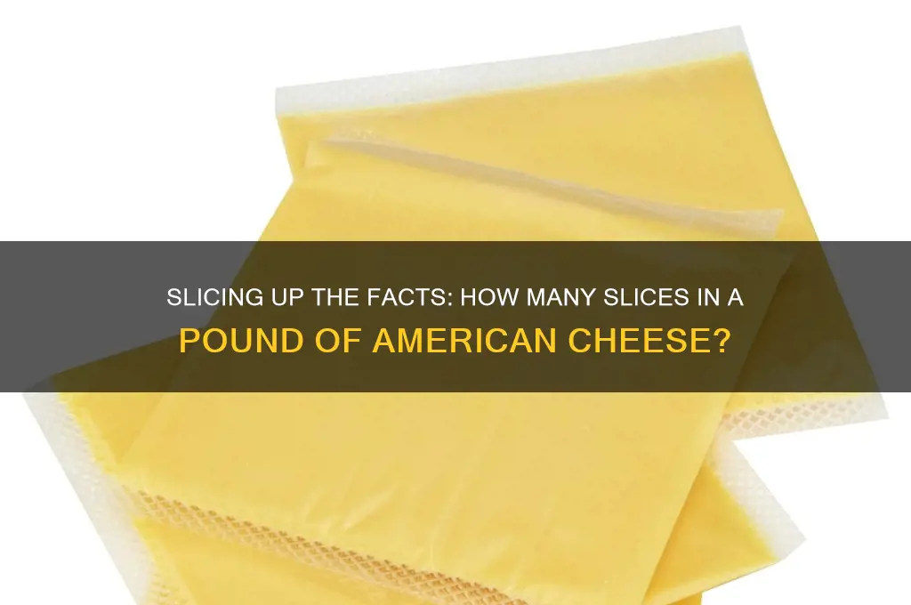 how many slices are in a pound of american cheese