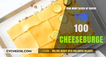 Perfect Cheese Portions: How Many Slices for 100 Cheeseburgers?