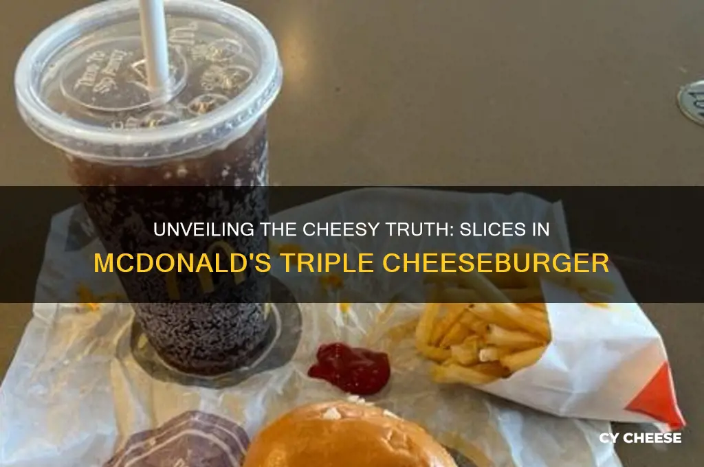 how many slices of cheese on a mcdonald
